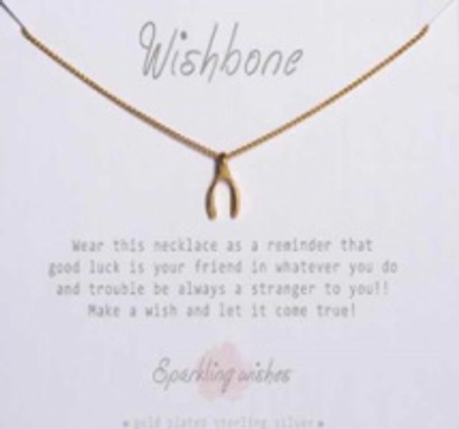 Hovedbilde Sparkling wishes kjede gull WISHBONE