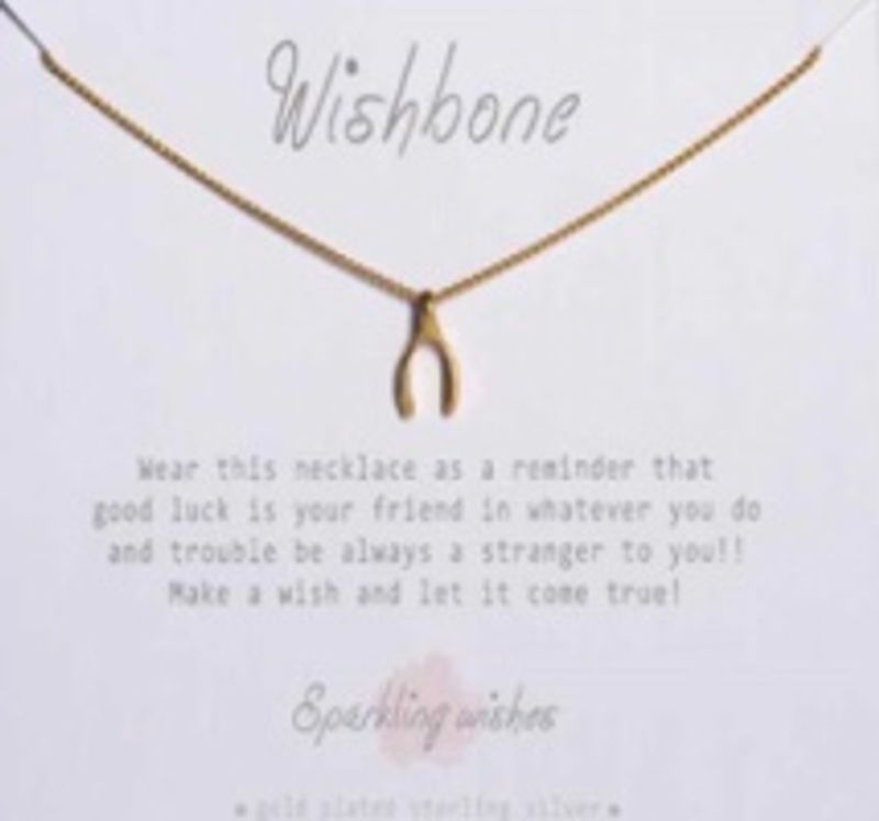 Sparkling wishes kjede gull WISHBONE