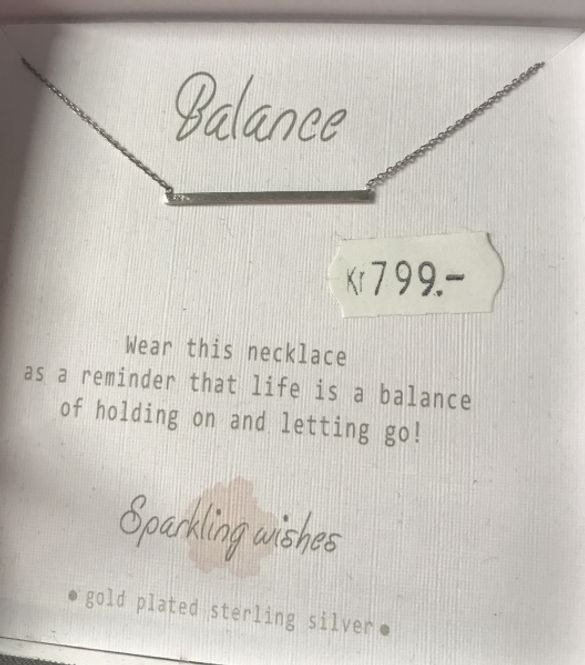 Hovedbilde Sparkling wishes kjede sølv BALANCE