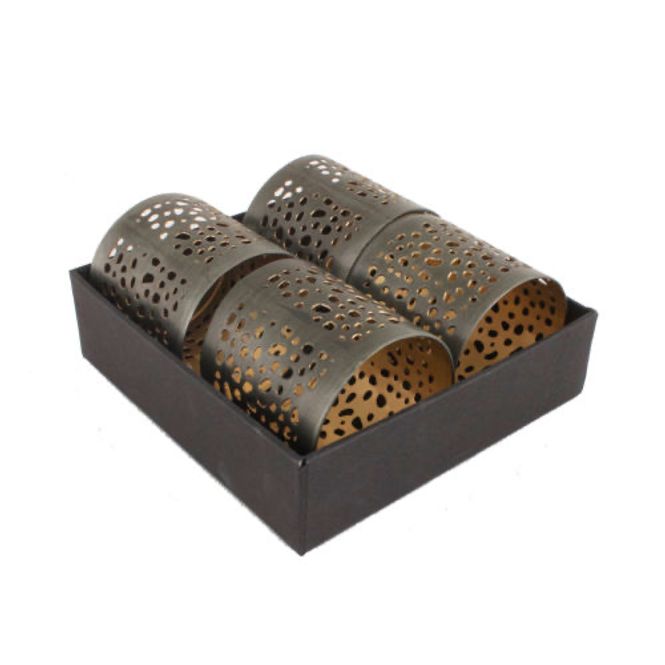 Hovedbilde Serviettringer 4pk gaveeske